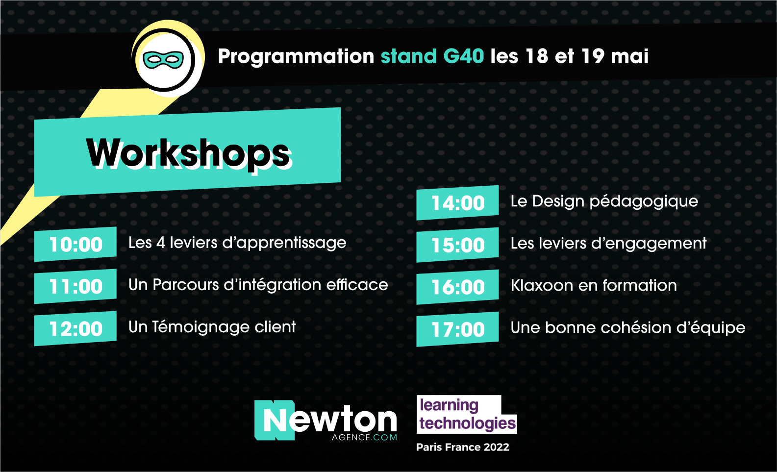 Programmation stand G40 Learning Technologies